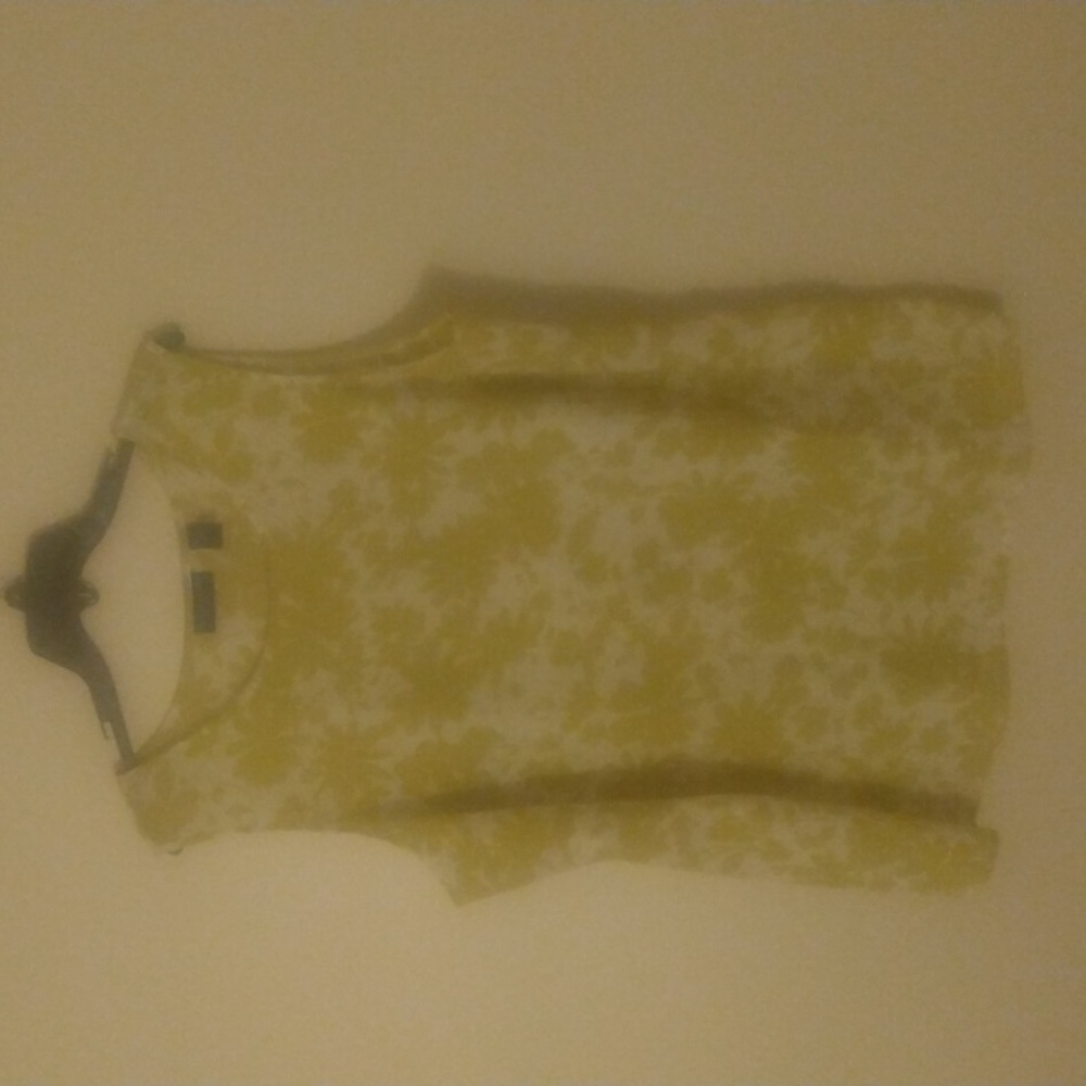 NWOT Size 2X  Karen Scott green and white tank. The green is a light army green.